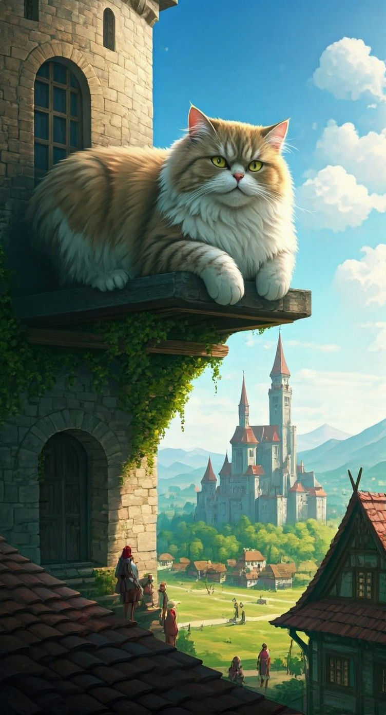 Majestic Giant Persian Cat Overlord