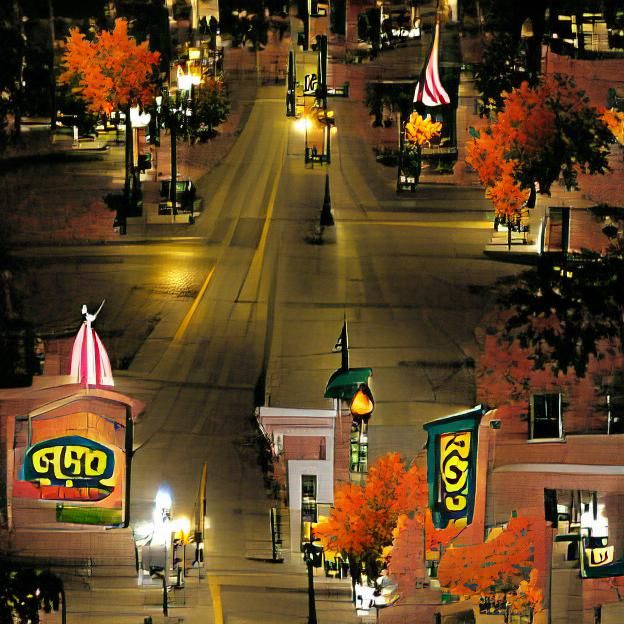 October Night on Main Street