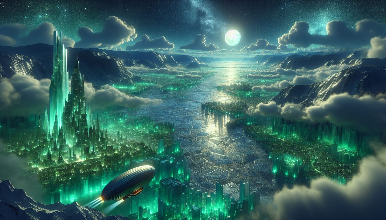 A View of the Emerald City of OZ