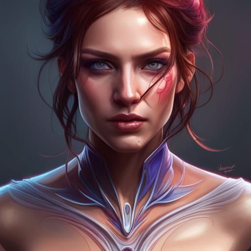 Detailed Portrait with Dynamic Lighting