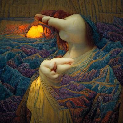 Surreal Scene in Style of Gustave Doré