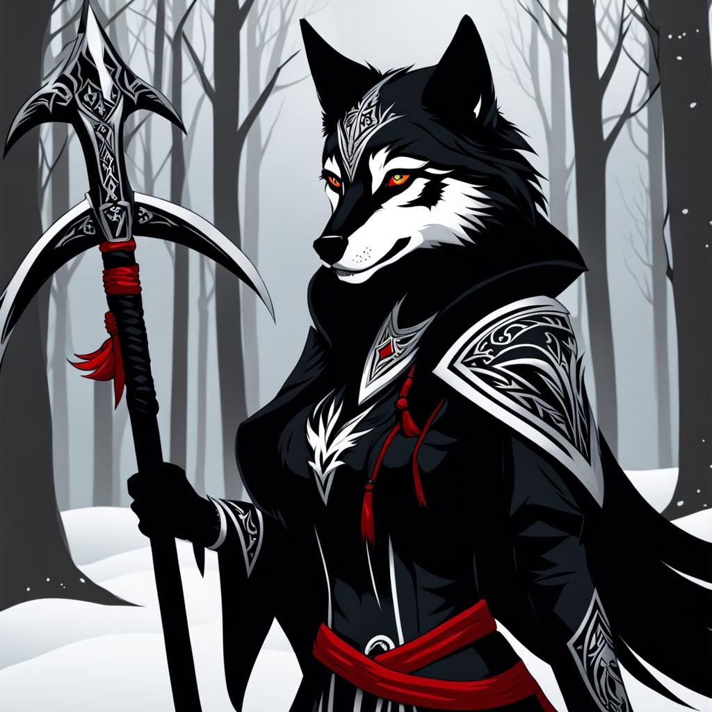 Anthropo Wolf in Malthael Reaper Robes