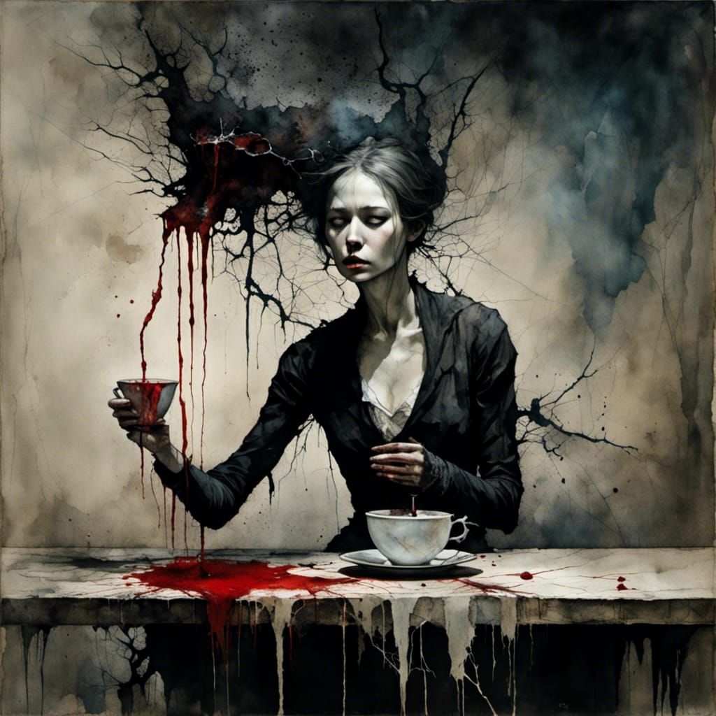 Surreal Noir Tea Party Inspired by Arcimboldo