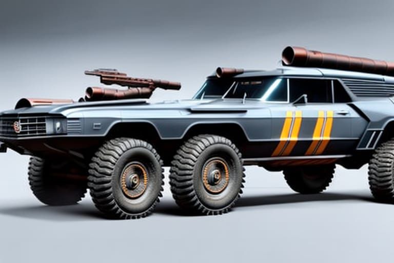 Armored Cadillac Baja War Machine on Artstation