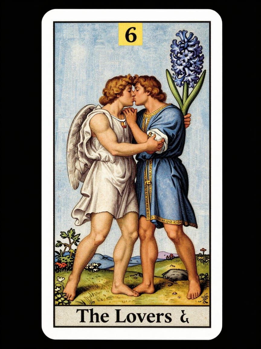 The Lovers Tarot Card: Apollo and Hyacinthus in Dutch Golden...