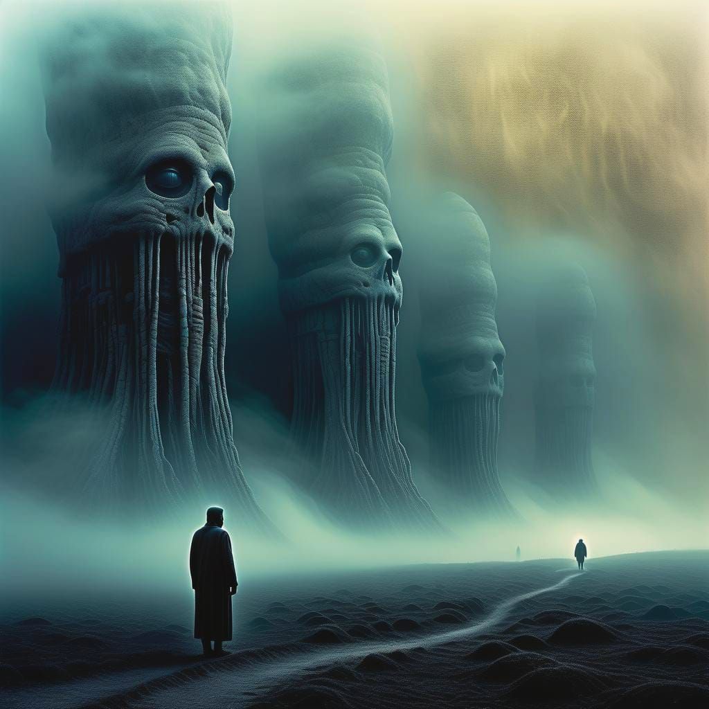 Surreal Landscape Inspired by Biomechanical Art