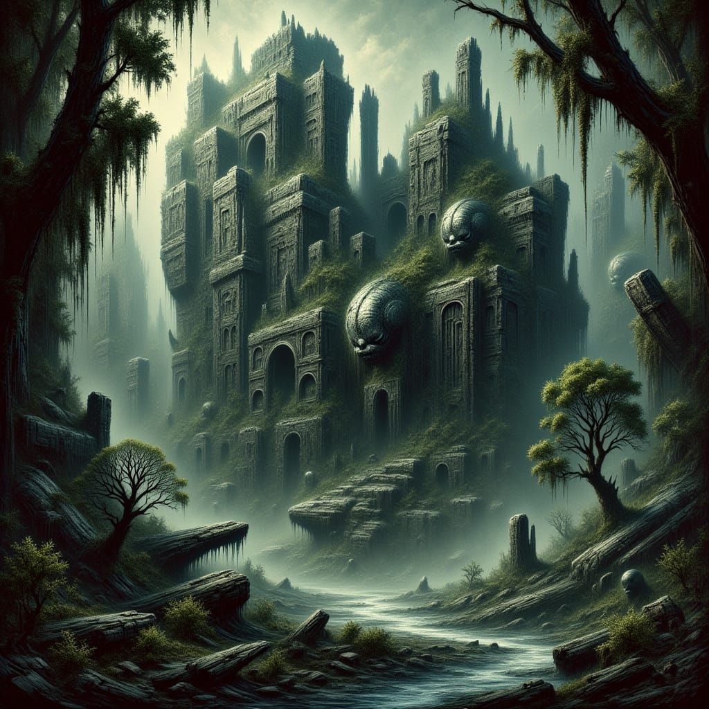 Jungle Ruins of Lost Alien Civilization