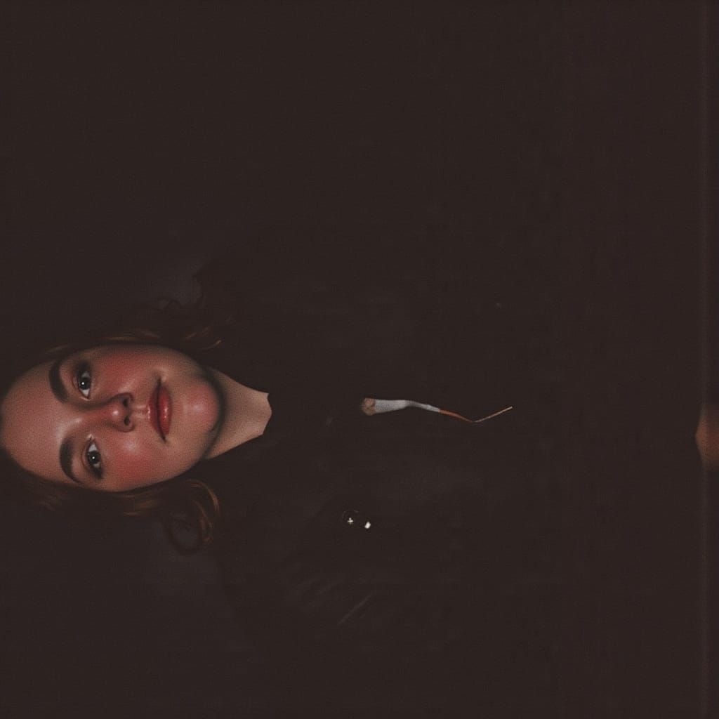 Contemplative Portrait: Serenity Found Within