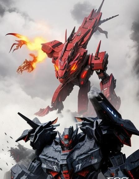 Robotic Dragon Unleashes Fire in Dense Fog