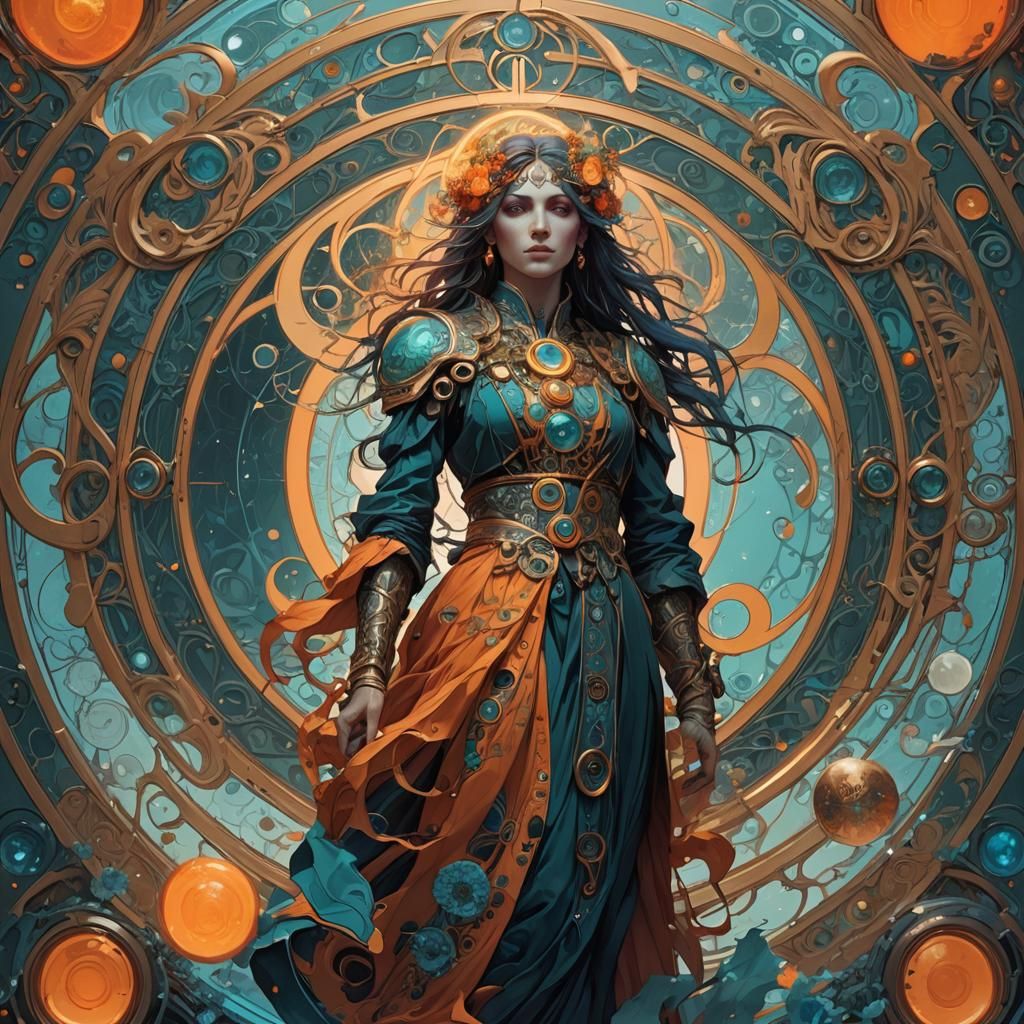 A Perfect Circle: Concept Art in Art Nouveau Style