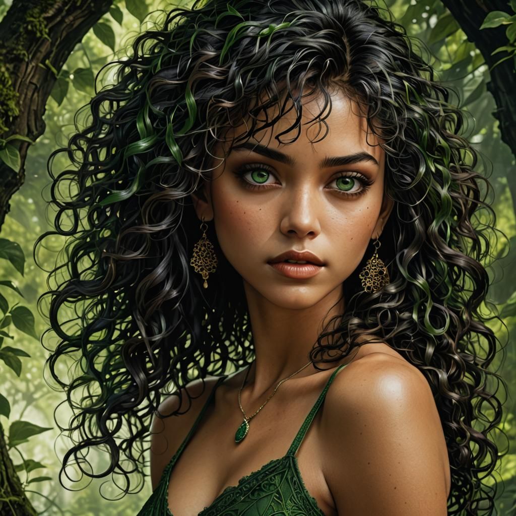 Beautiful Girl Portrait in Hyperrealistic Detailed Style