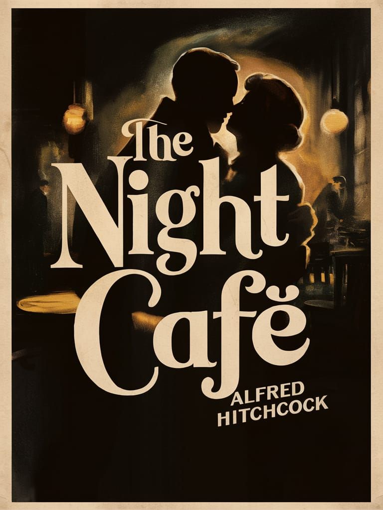 Vintage Film Noir Movie Poster: The Night Café