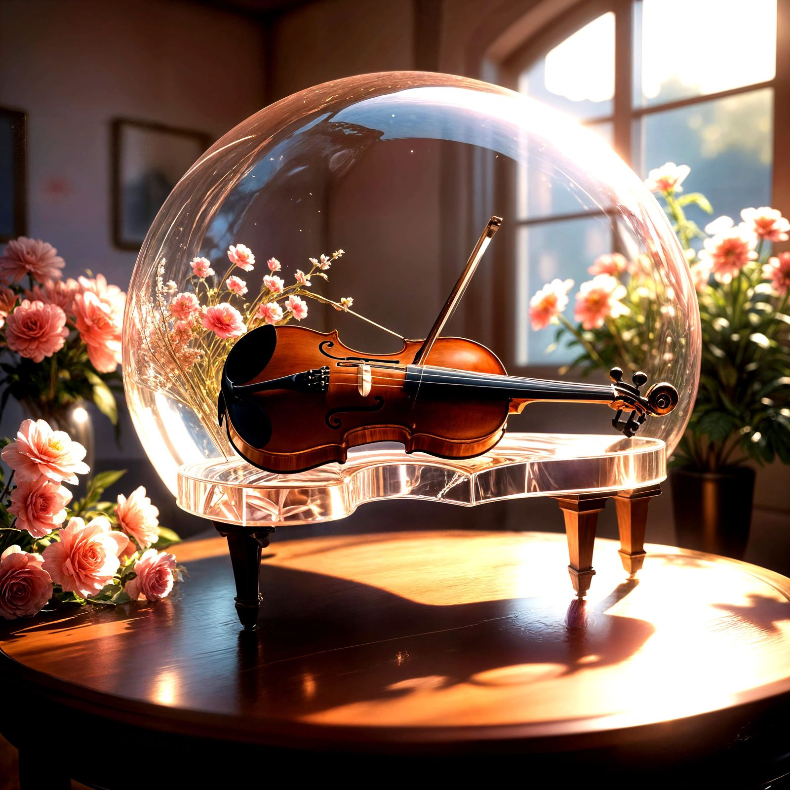 Magical Instrument Haven in a Glass Oasis