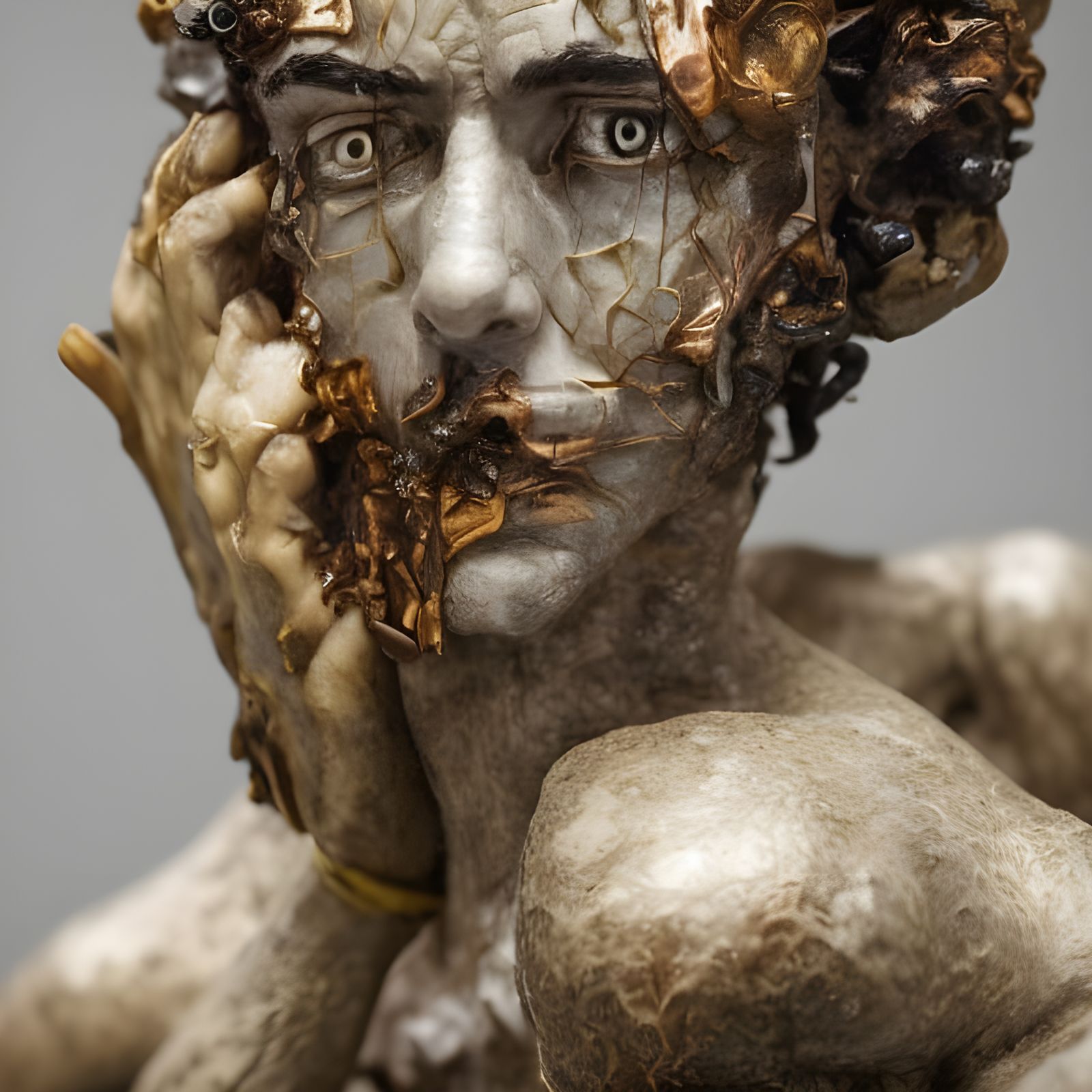 Egon Schiele Sculpture: Extreme Close-up Masterpiece
