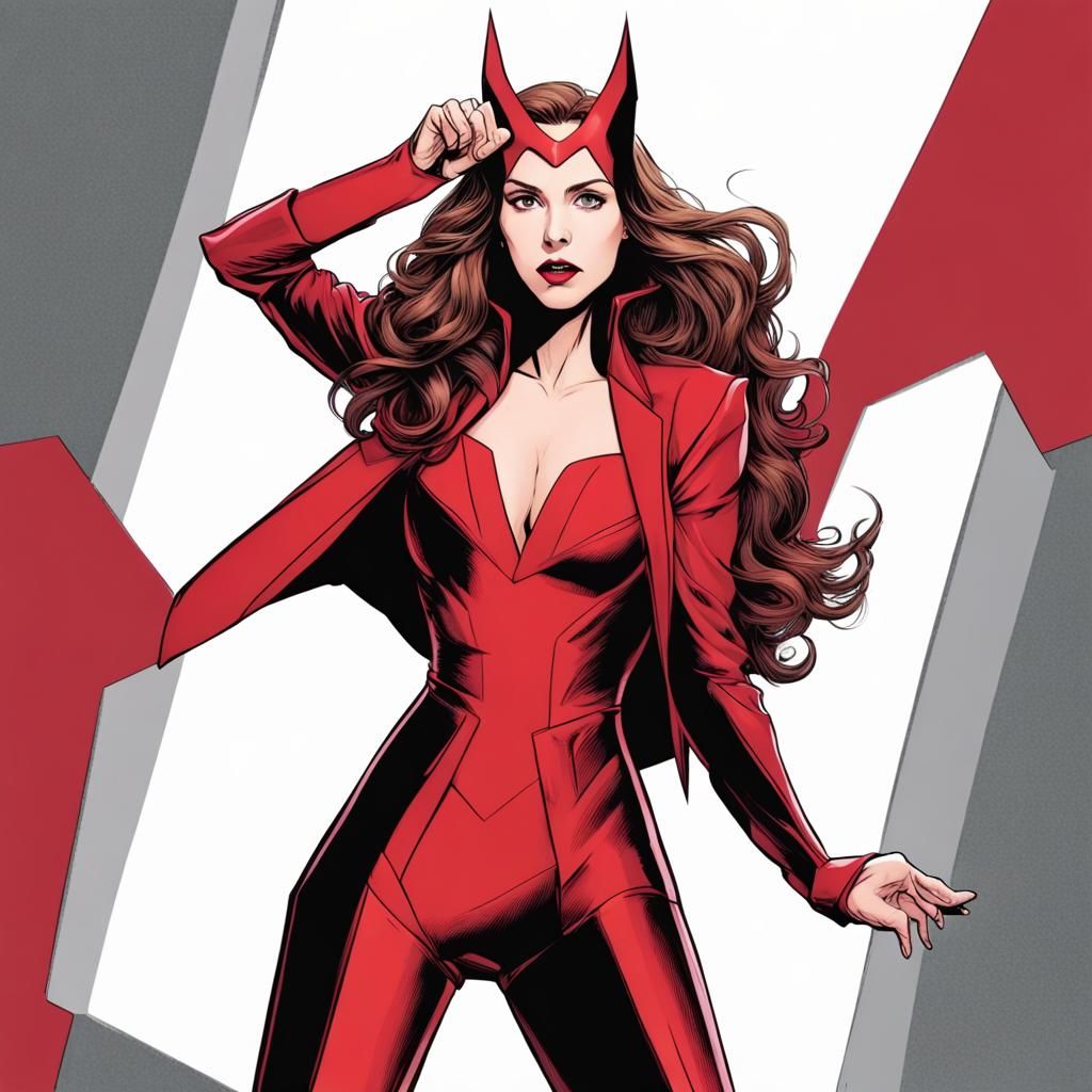 Scarlet Witch in a Business Suit