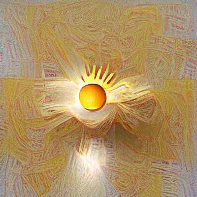 Radiant Depiction of the Sun's Fiery Corona