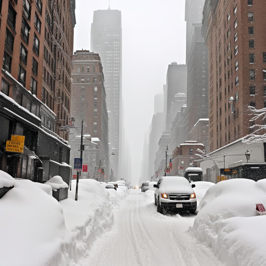 New York City Buried Under Heavy Snow
