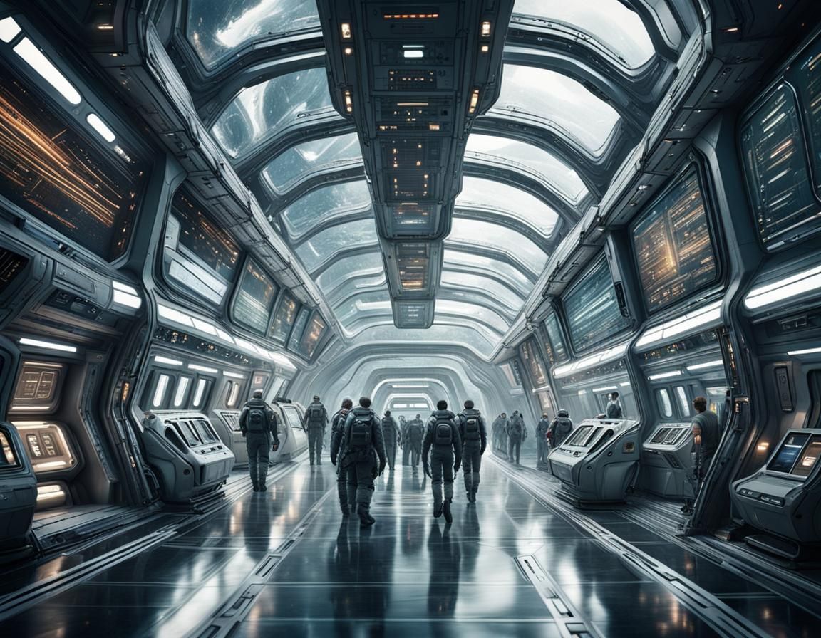 Utopian Spaceship Colony for Interstellar Travel