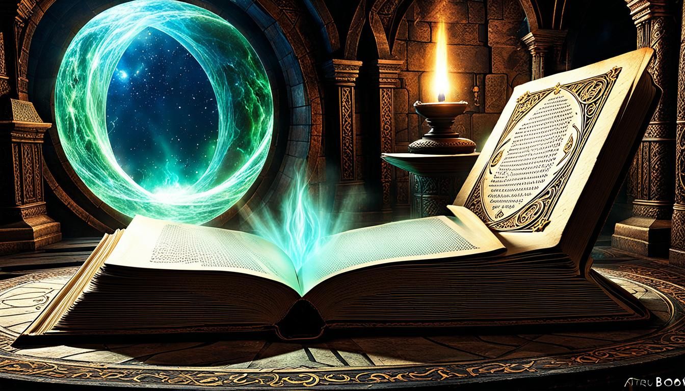 Atrus Writes in a New Linking Book