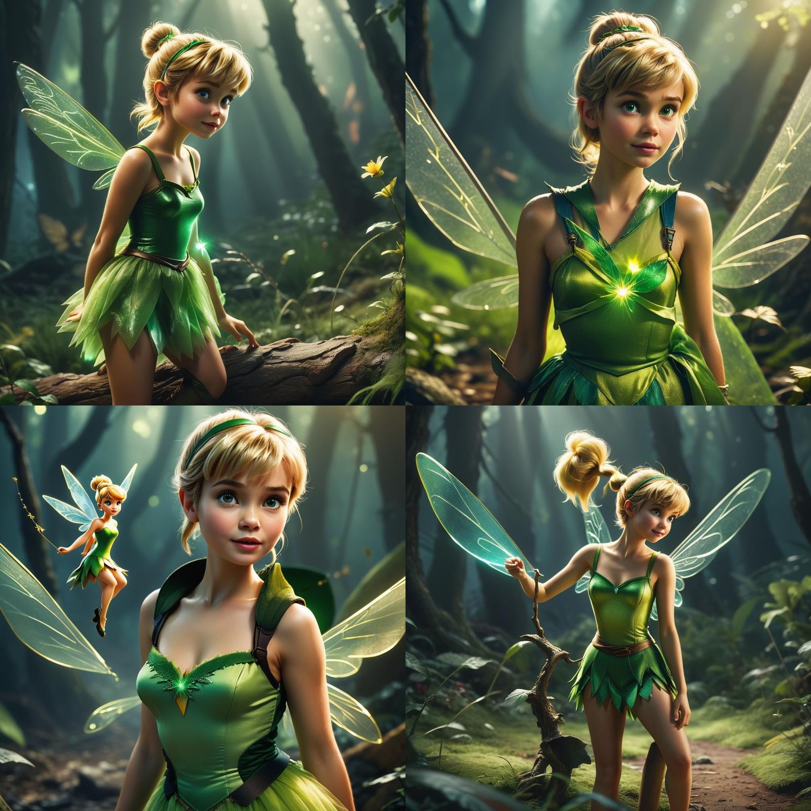 Realistic Tinkerbell: Cinematic Film Still