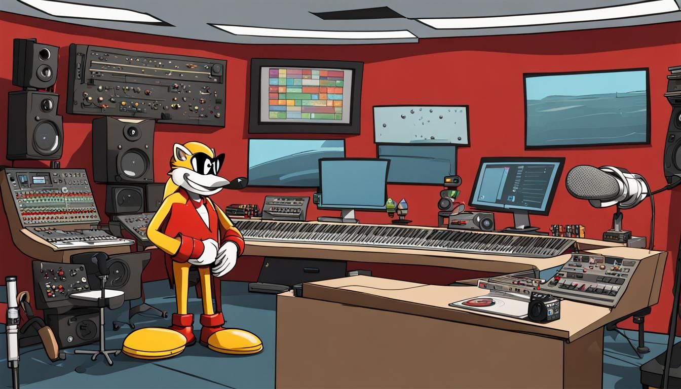 Dr. Eggman in Recording Studio