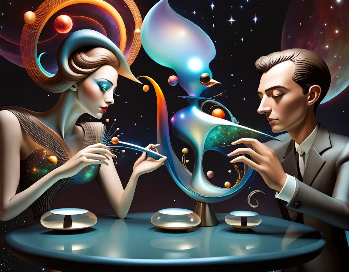 Intricate Atomic Universes Within Lovers