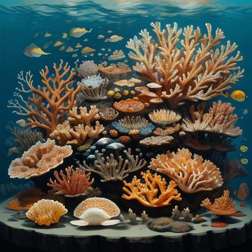 Mousefish Nibbling Cheese Corals in Mixed Styles