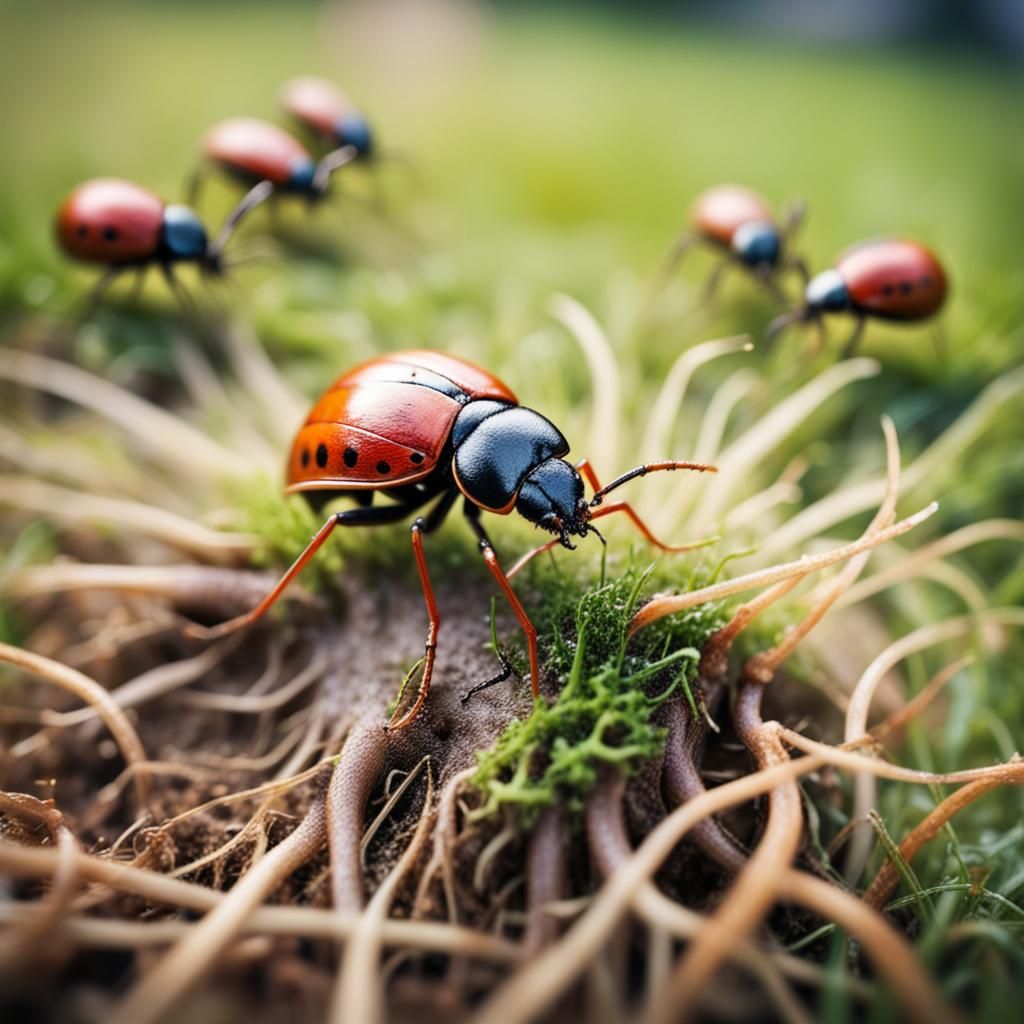 Macro Tilt-Shift: A Bug's-Eye View of Lawn Roots