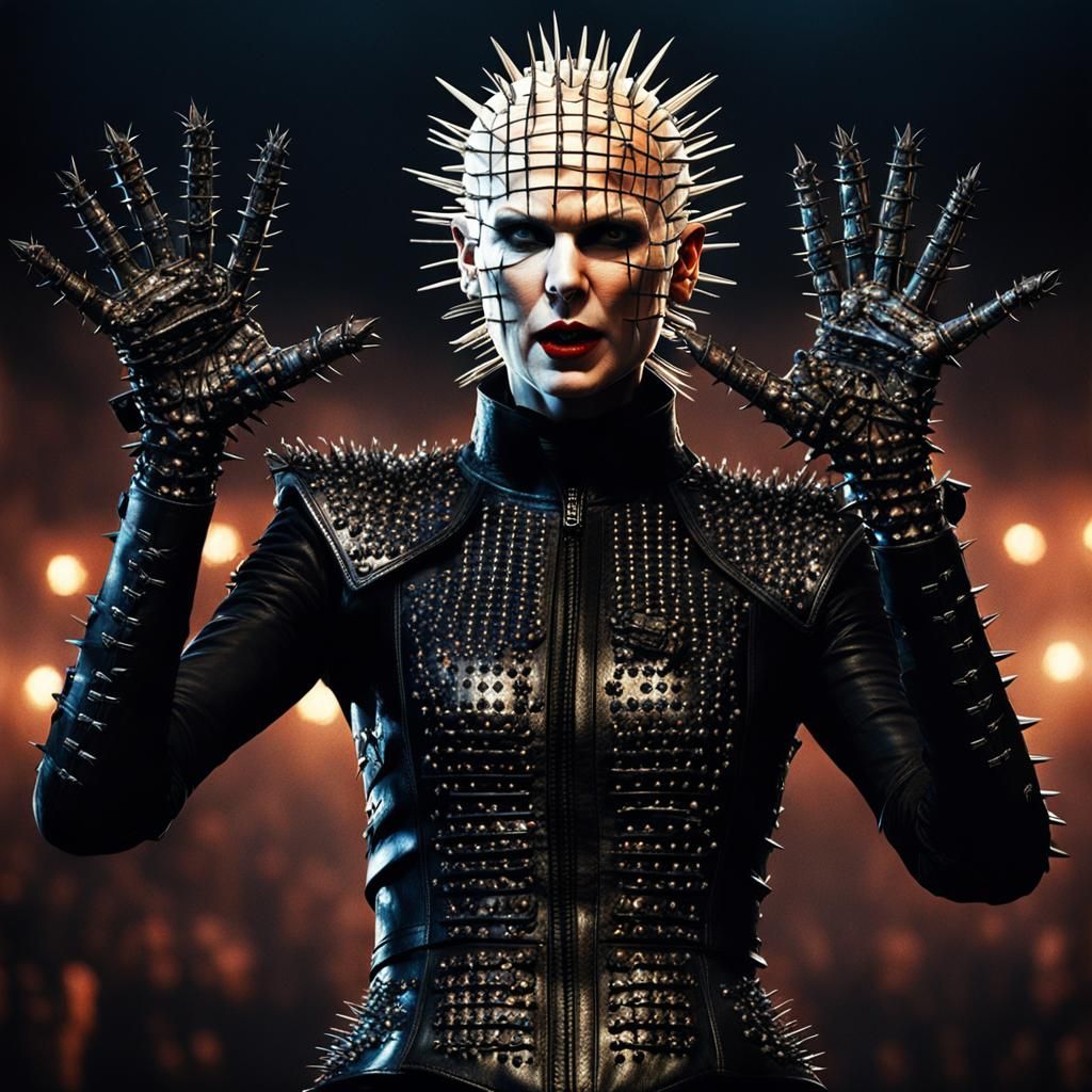Taylor Swift as Pinhead on Concert Stage