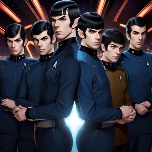 Spock in Star Trek Uniform Portrait