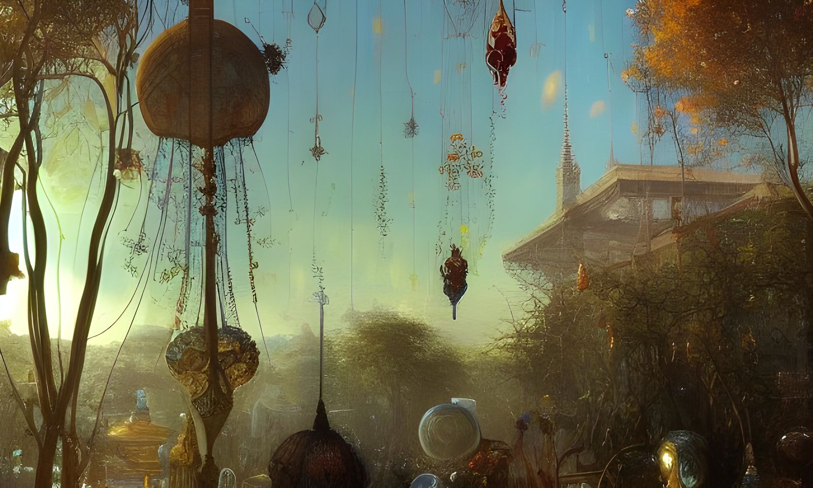 Glass Beads in Sunlight: A Photorealistic Masterpiece