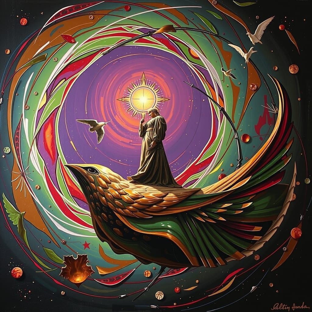 Hyperrealistic Sculpture of Reflected Glory