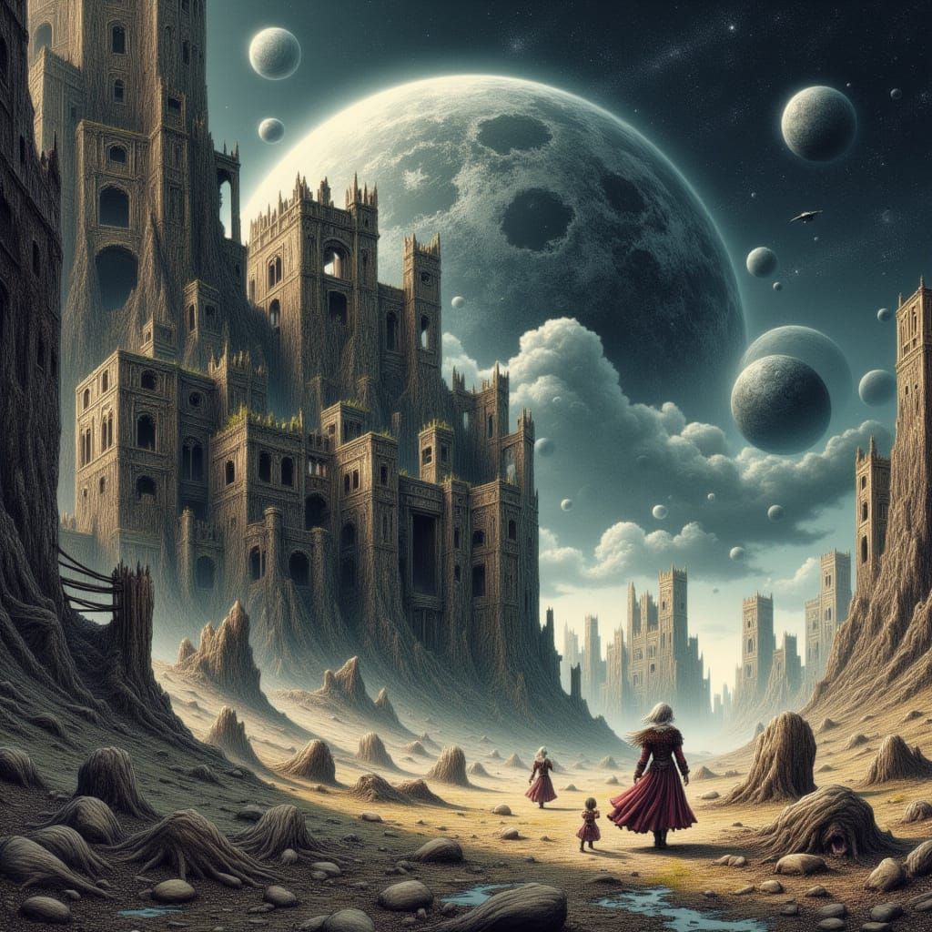Ethereal Landscape in Dark Fantasy Comic Art