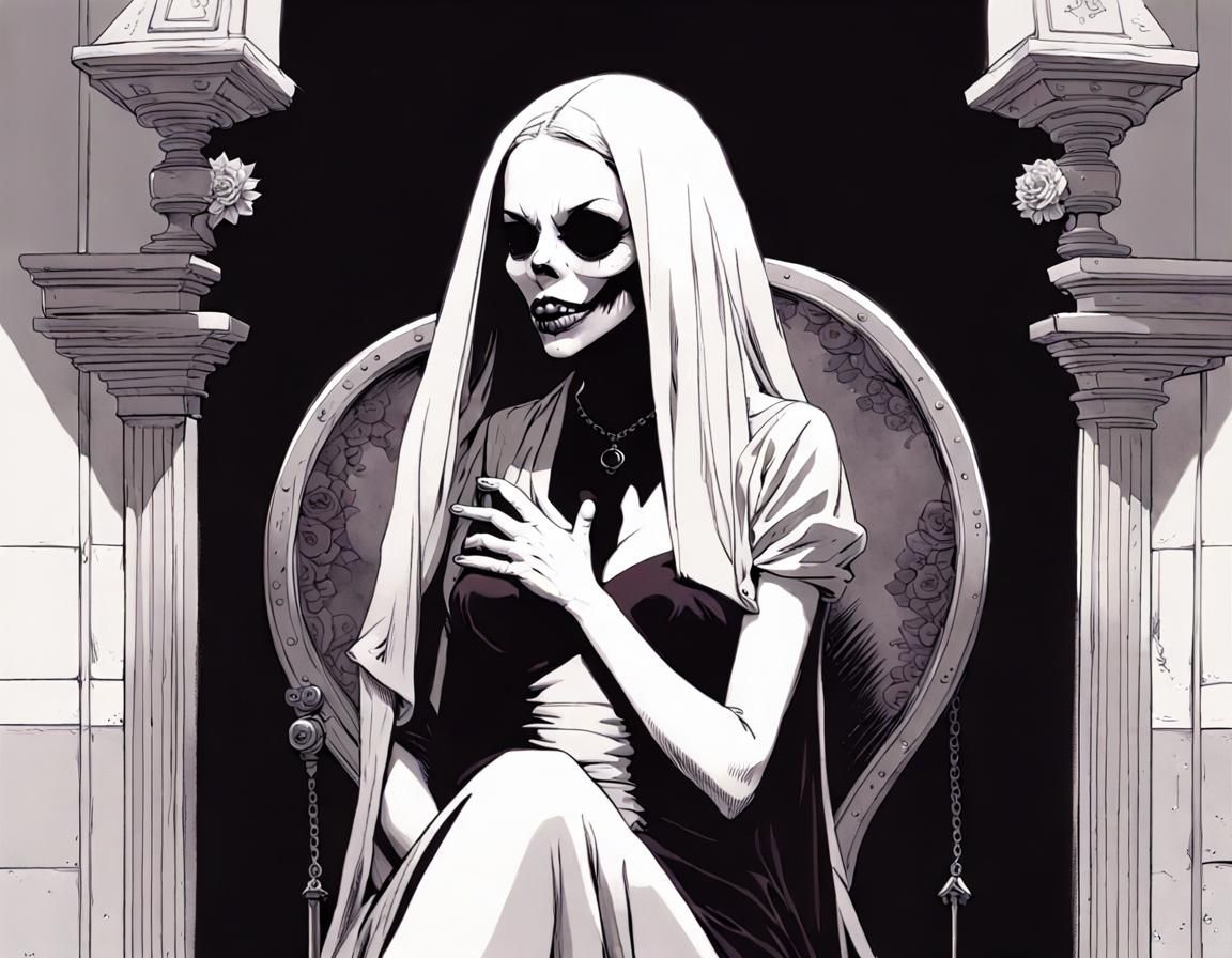 Dark Fantasy Lovers in a Gothic Art Style