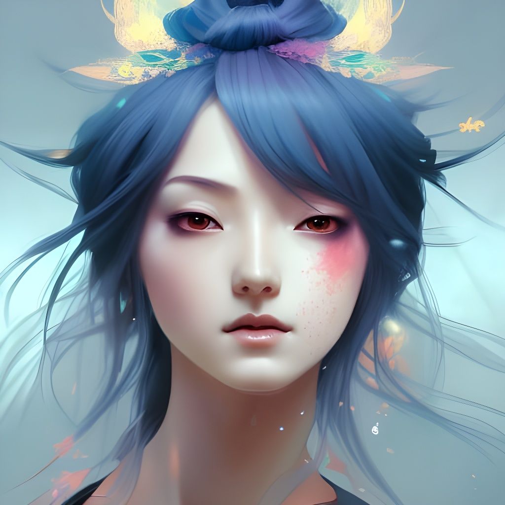 Detailed Portrait of Japanese Fairy