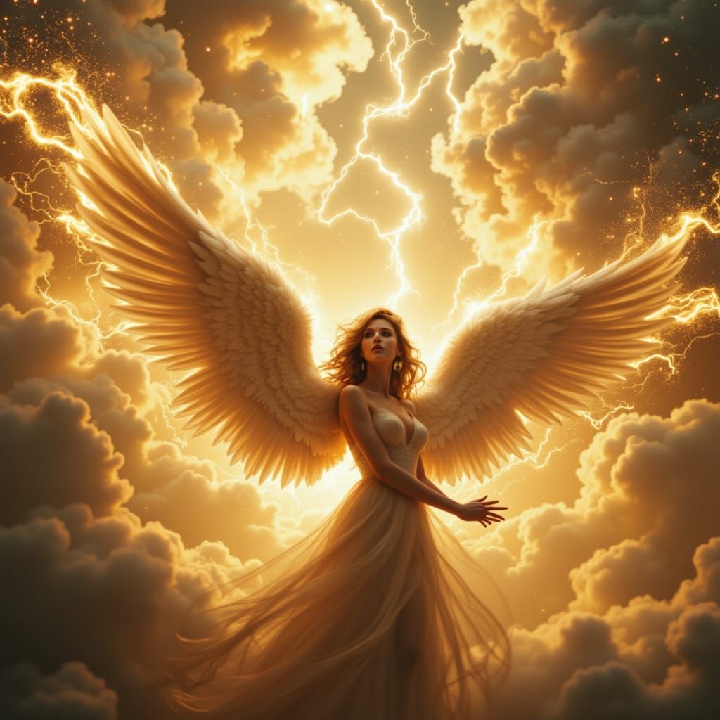 Majestic Murraypunk Cherub Angel Radiates Heavenly Aura