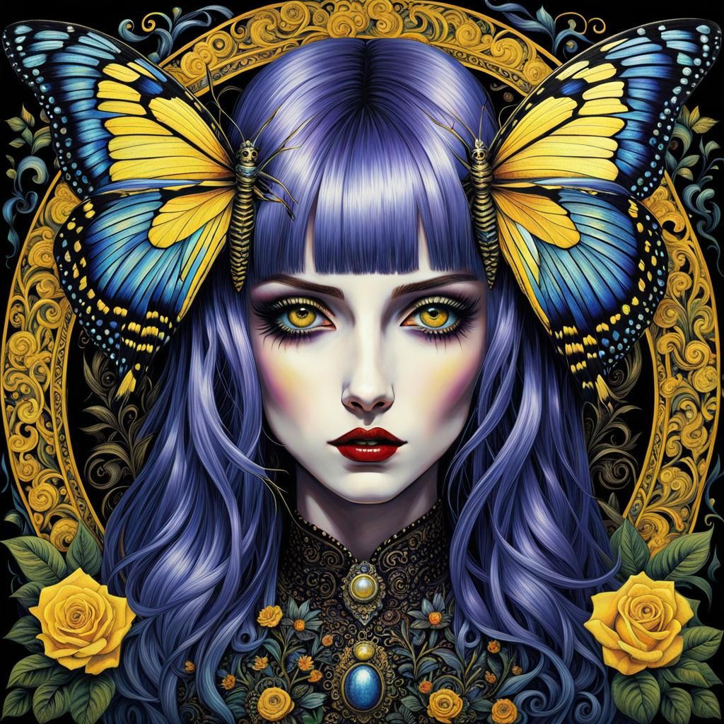 Butterfly Angel: Emo, Gothic, Mystical, and Surreal