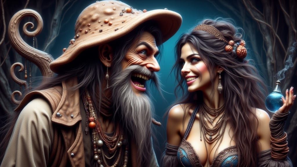 Arabian Nights: Mushroom Genie Meets Arabian Princess