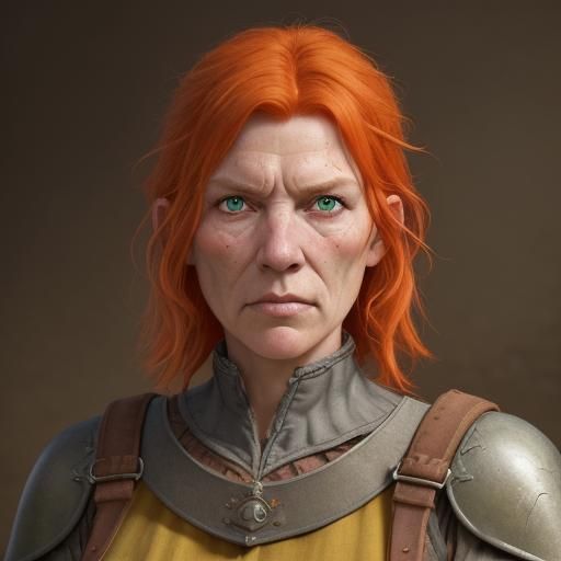 Barbarian Farmer: Hyperdetailed 8K Portrait of Marieke