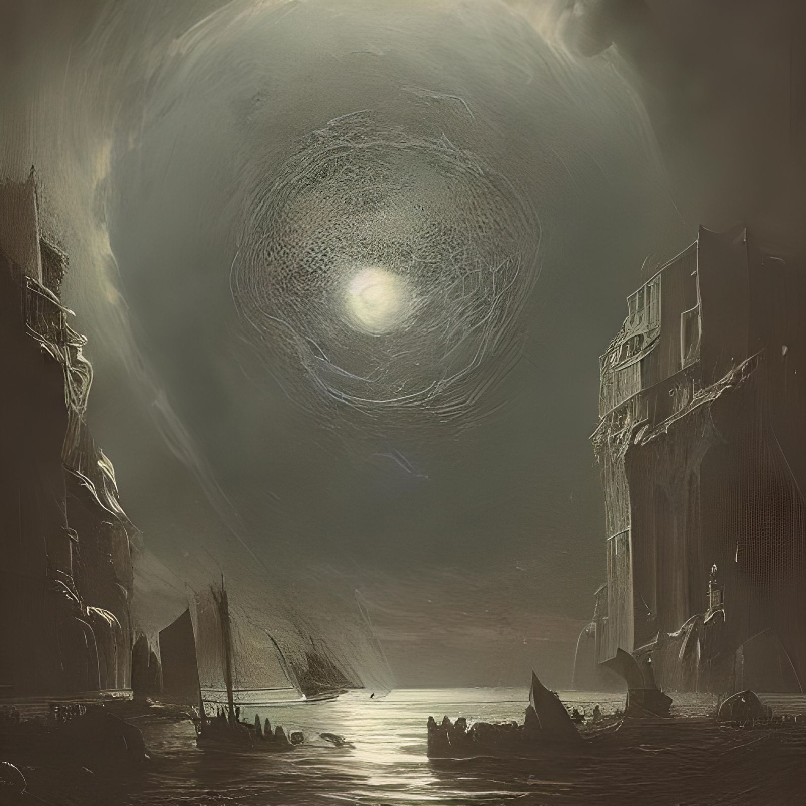 Giant Eye Horror, Dark Fantasy Art