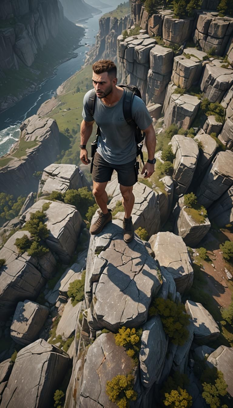 on the edge