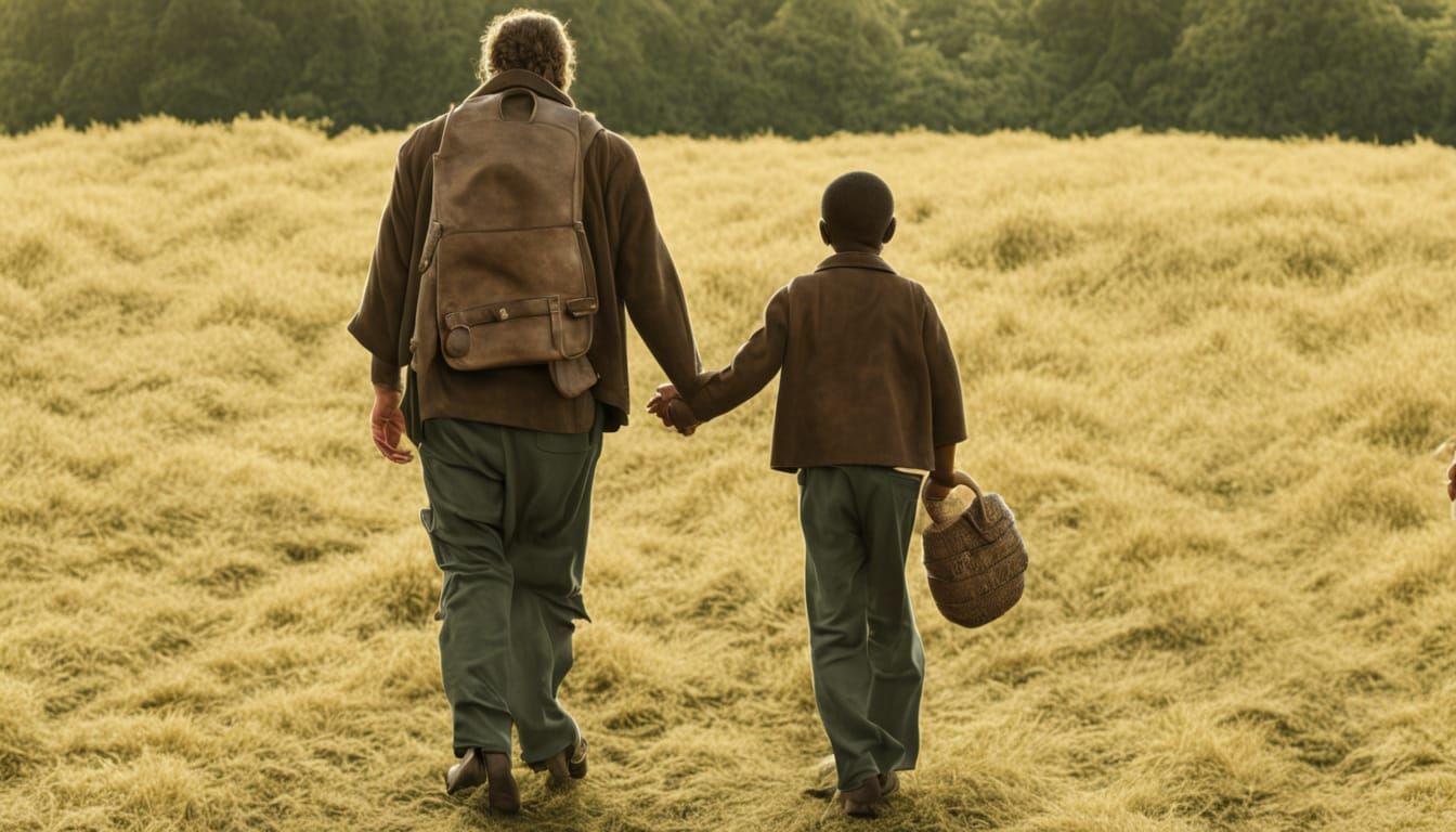 Inspiring Journey of a Young Man Heading Towards the Horizon