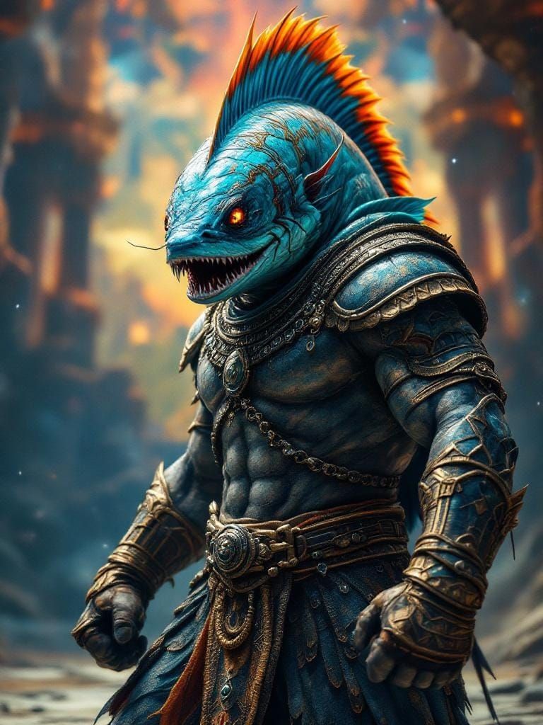 Barracuda Fish MMA Fighter in Atlantis Arena