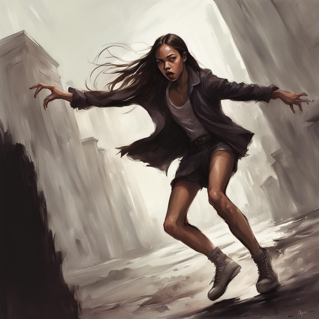 Sinister Portrait of Olivia Rodrigo in Dark Fantasy Style