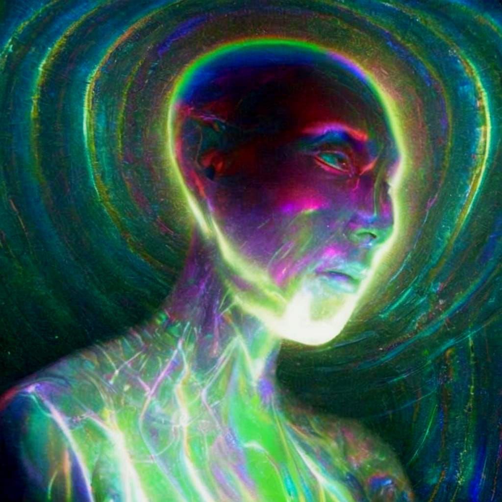 Iridescent Humanoid Creature of High Strangeness