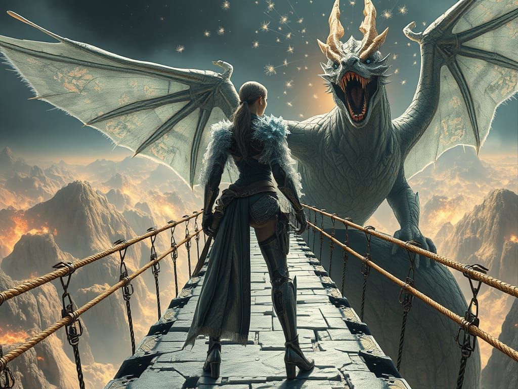 Cyberpunk Warrior Stands Resolute in Battle