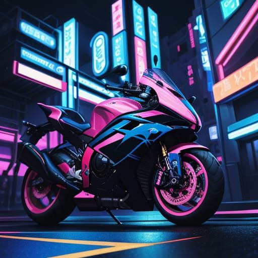 Studio Trigger Anime in Vibrant Cityscape with Cel-Shaded St...