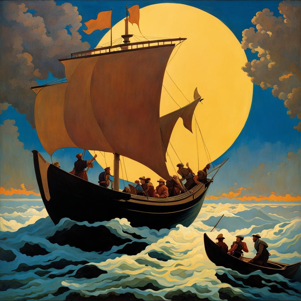 The Ship of Fools in Golden Age Style