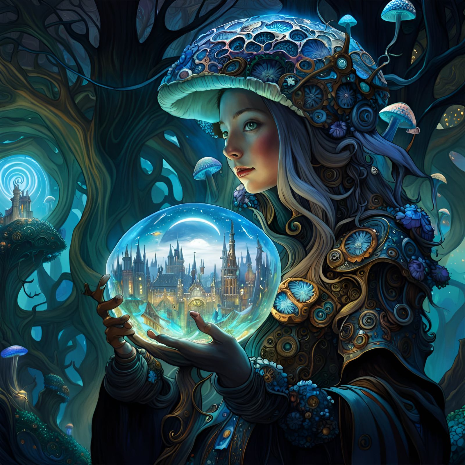 Magic Mushroom City Inside Nature Portal