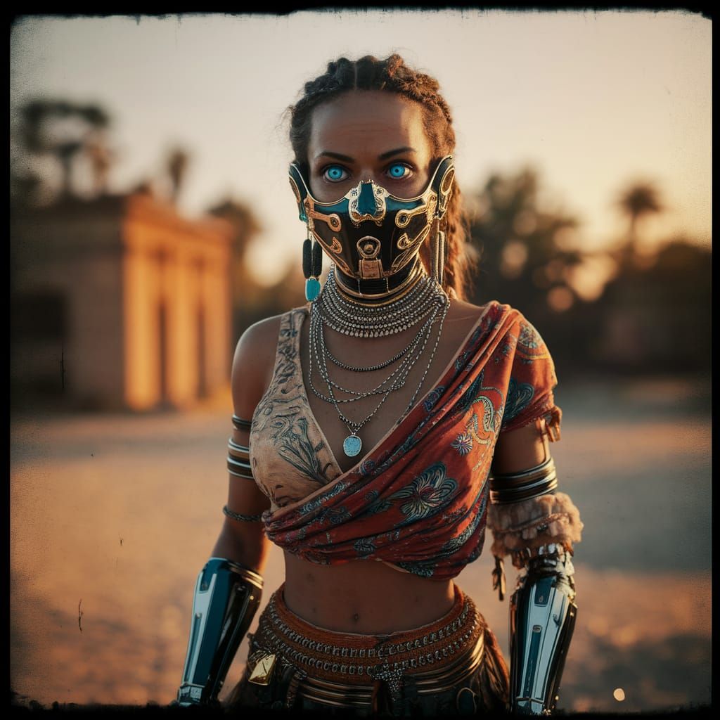 Ancient tribal cyborg